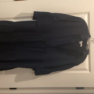 Chico's Navy Short-Sleeve Collared dress